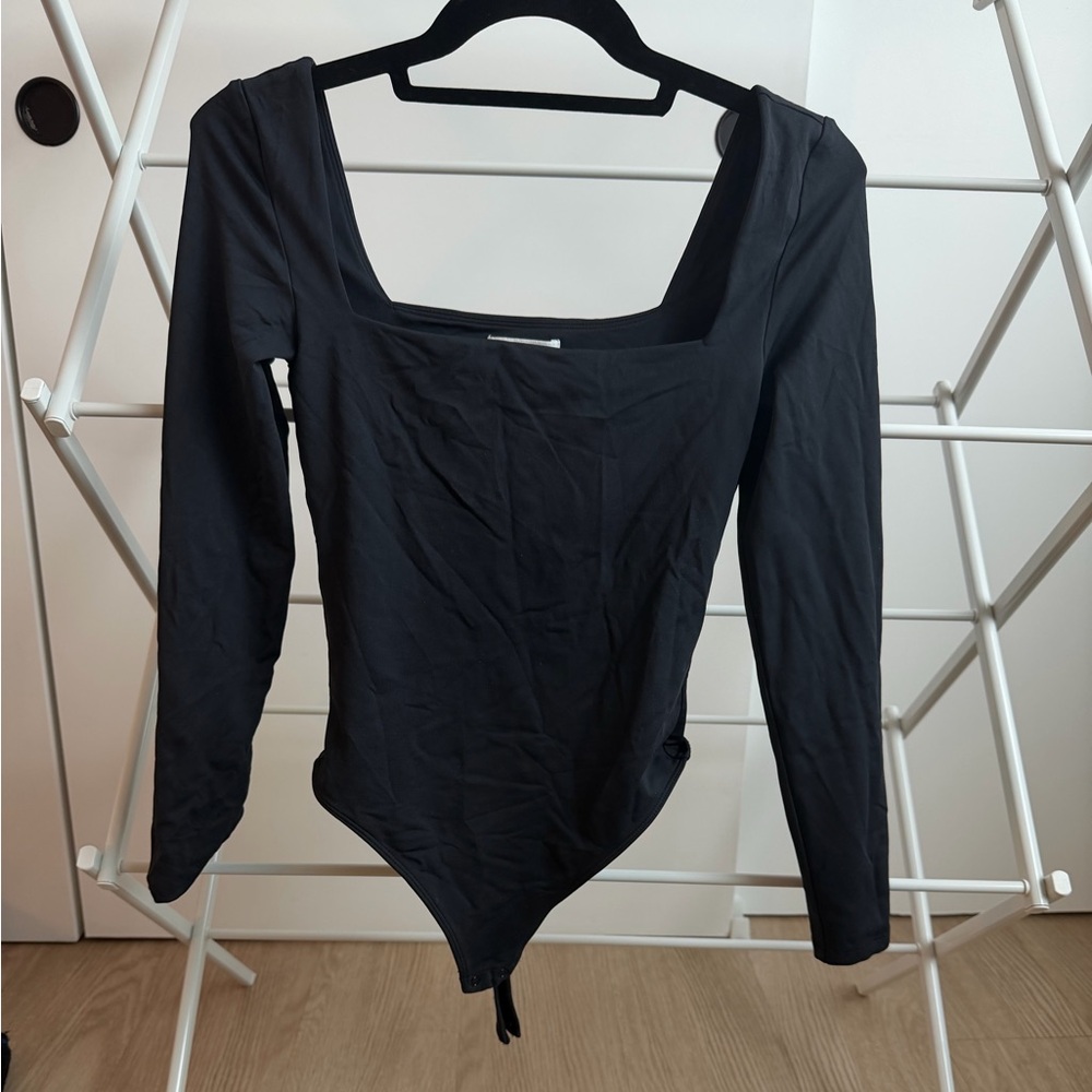 Babaton Black Long Sleeve Bodysuit